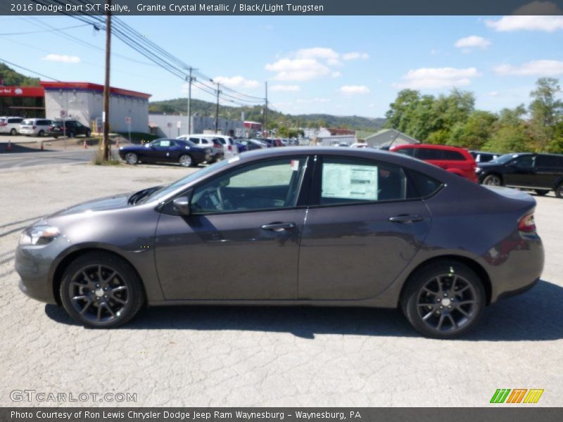 Granite Crystal Metallic / Black/Light Tungsten 2016 Dodge Dart SXT Rallye