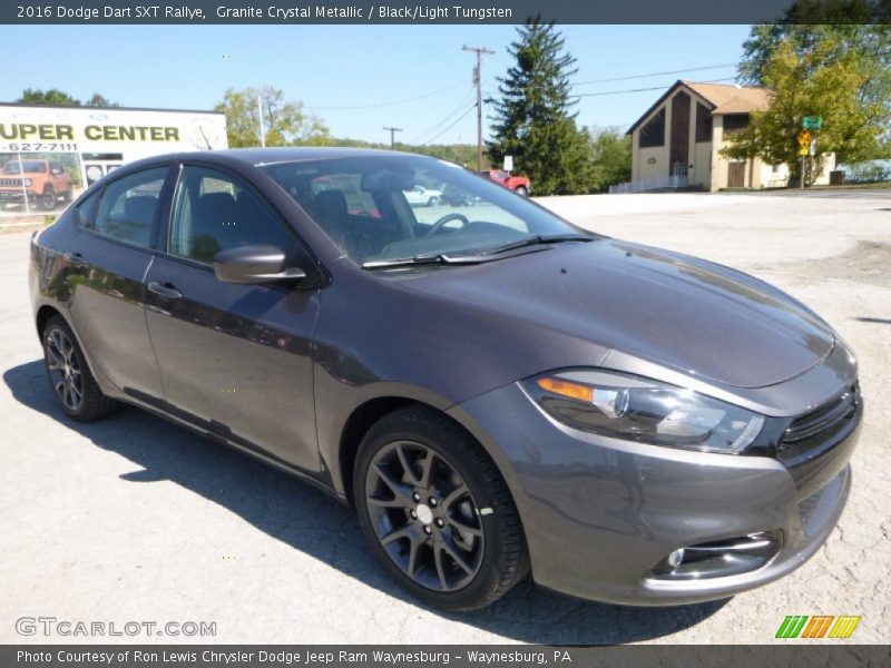 Granite Crystal Metallic / Black/Light Tungsten 2016 Dodge Dart SXT Rallye