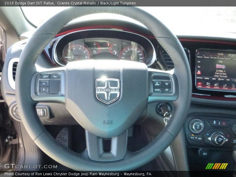 Granite Crystal Metallic / Black/Light Tungsten 2016 Dodge Dart SXT Rallye