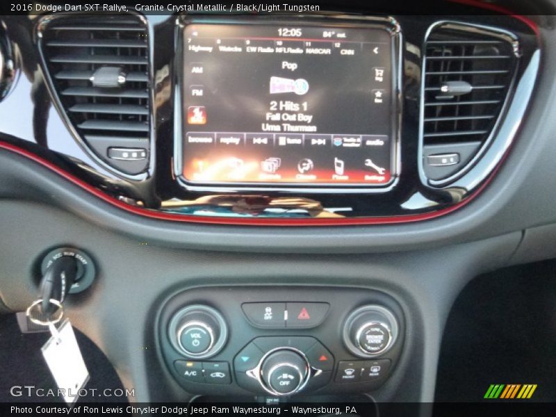 Granite Crystal Metallic / Black/Light Tungsten 2016 Dodge Dart SXT Rallye
