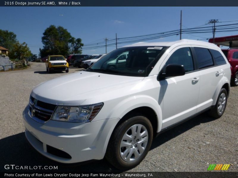 White / Black 2016 Dodge Journey SE AWD