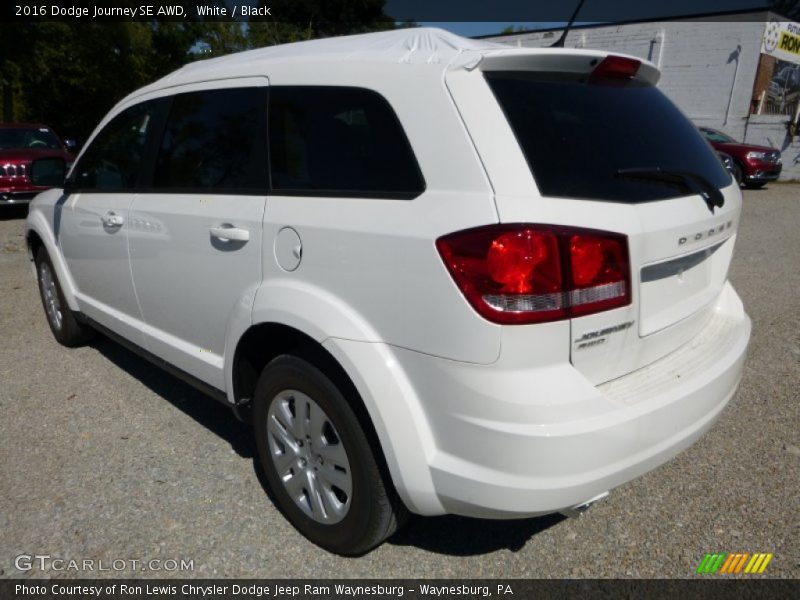 White / Black 2016 Dodge Journey SE AWD