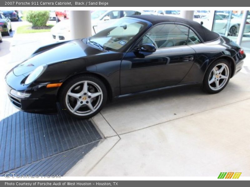 Black / Sand Beige 2007 Porsche 911 Carrera Cabriolet