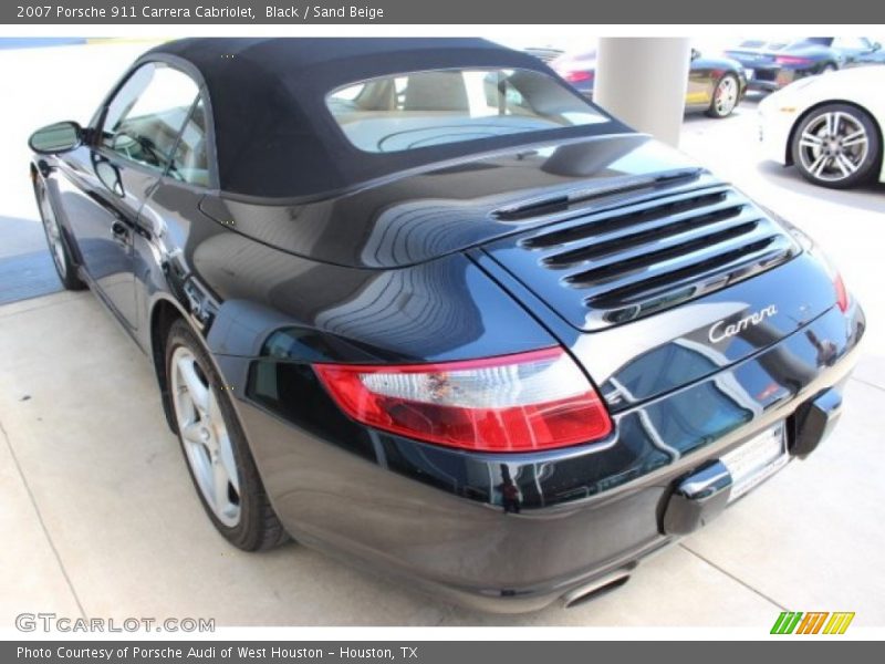 Black / Sand Beige 2007 Porsche 911 Carrera Cabriolet
