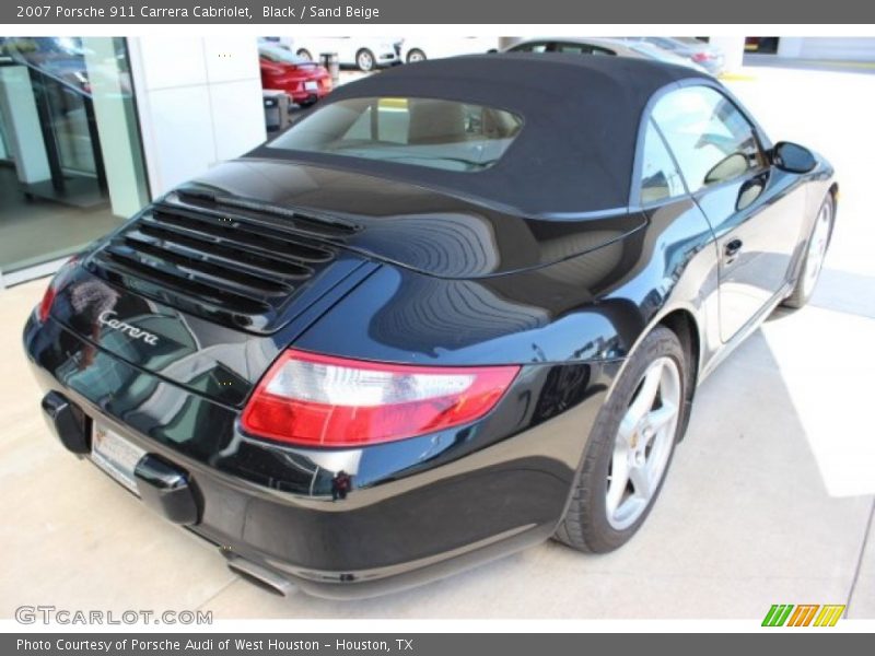 Black / Sand Beige 2007 Porsche 911 Carrera Cabriolet