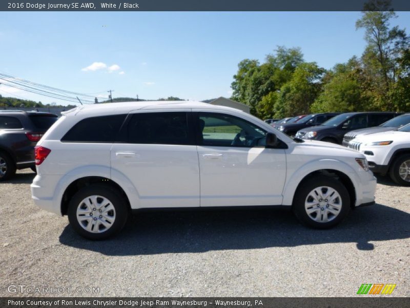 White / Black 2016 Dodge Journey SE AWD
