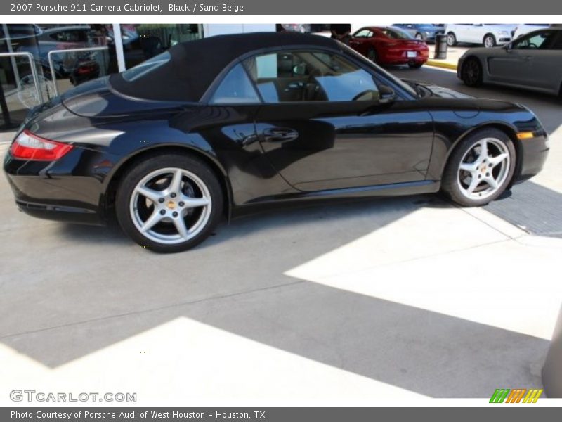 Black / Sand Beige 2007 Porsche 911 Carrera Cabriolet