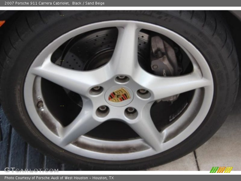 Black / Sand Beige 2007 Porsche 911 Carrera Cabriolet
