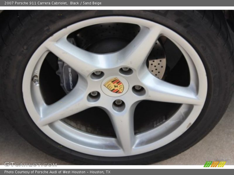 Black / Sand Beige 2007 Porsche 911 Carrera Cabriolet