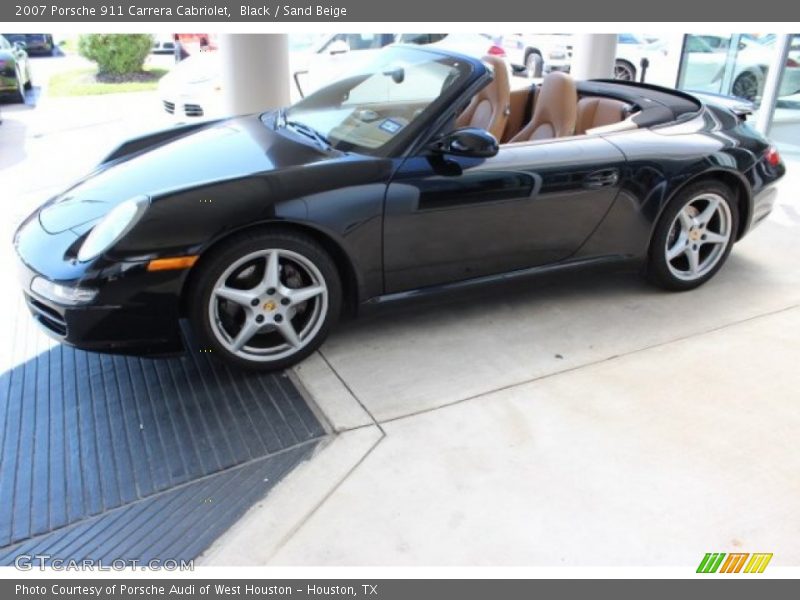 Black / Sand Beige 2007 Porsche 911 Carrera Cabriolet