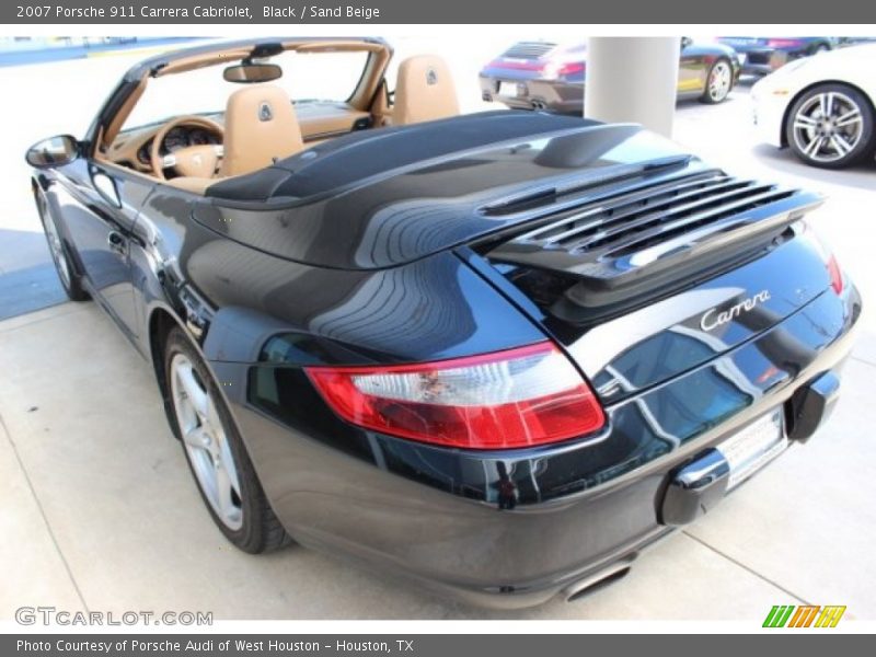 Black / Sand Beige 2007 Porsche 911 Carrera Cabriolet