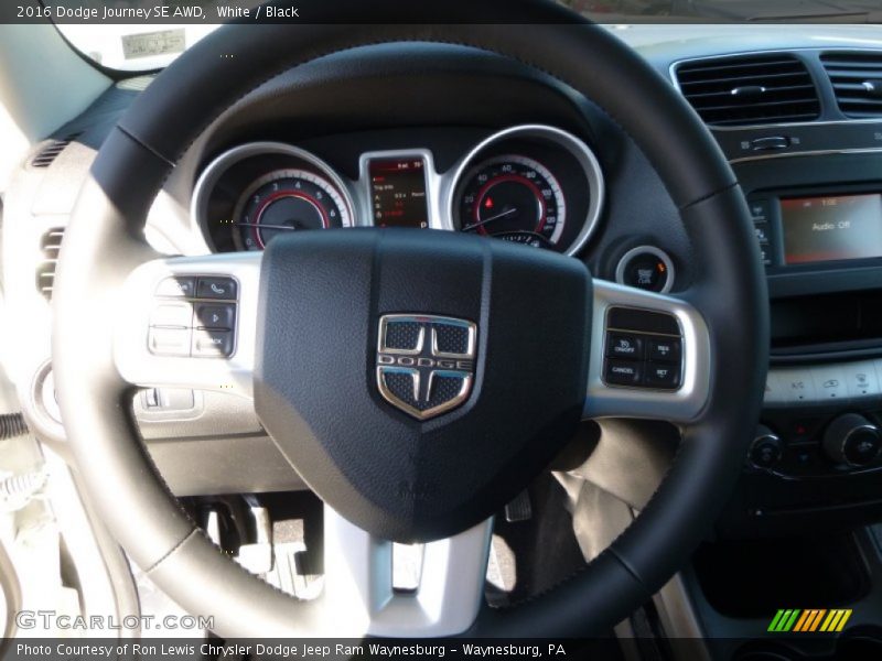 White / Black 2016 Dodge Journey SE AWD