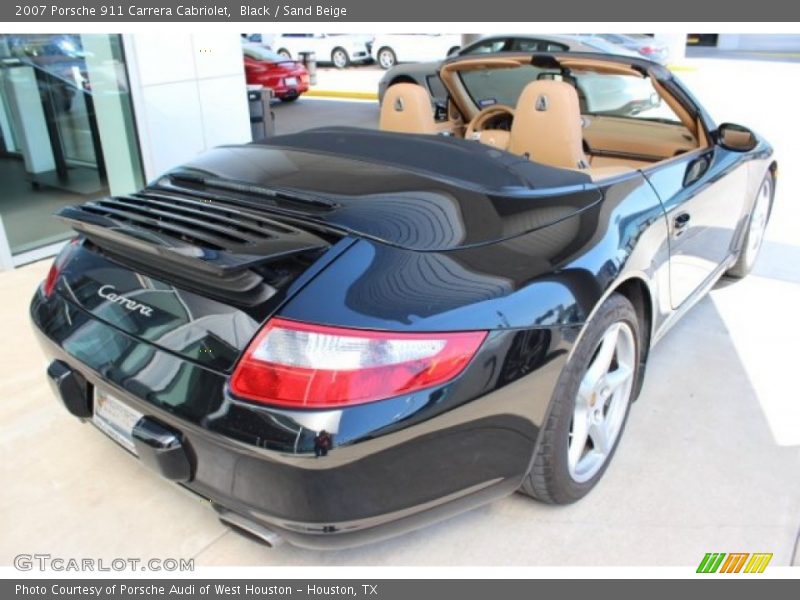 Black / Sand Beige 2007 Porsche 911 Carrera Cabriolet