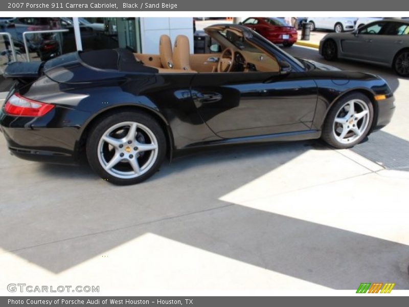 Black / Sand Beige 2007 Porsche 911 Carrera Cabriolet