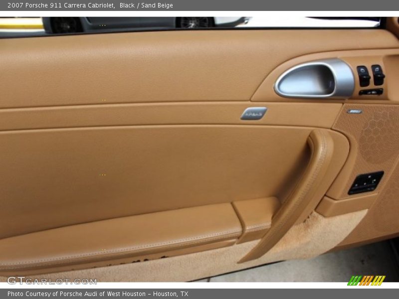 Black / Sand Beige 2007 Porsche 911 Carrera Cabriolet