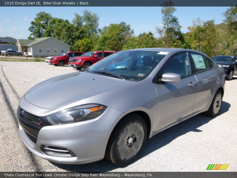 Billet Silver Metallic / Black 2016 Dodge Dart SE