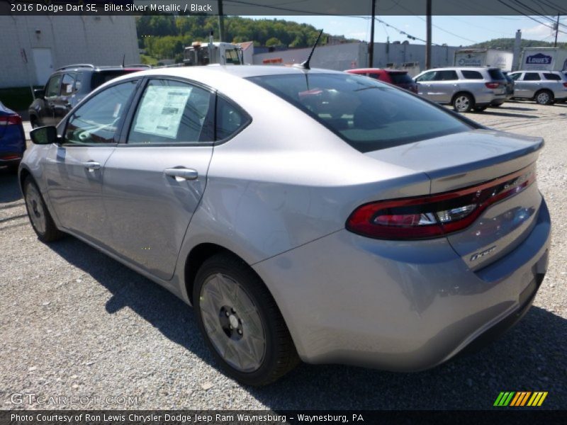 Billet Silver Metallic / Black 2016 Dodge Dart SE