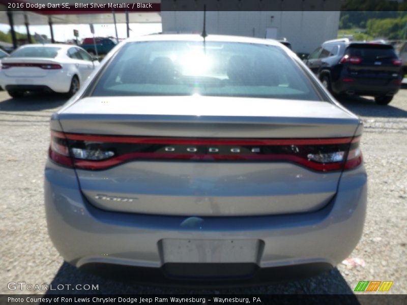 Billet Silver Metallic / Black 2016 Dodge Dart SE