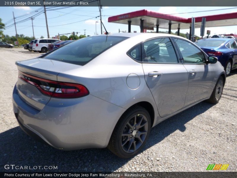 Billet Silver Metallic / Black 2016 Dodge Dart SE