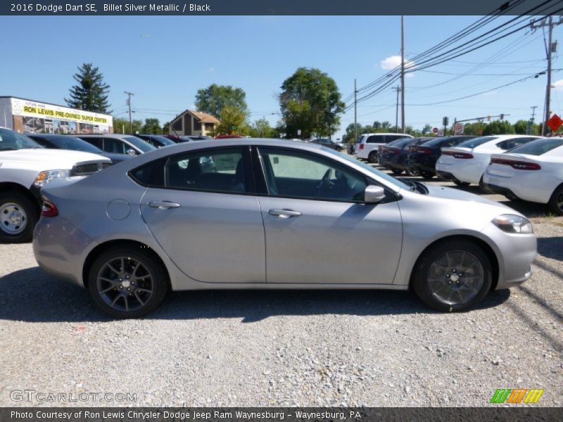 Billet Silver Metallic / Black 2016 Dodge Dart SE