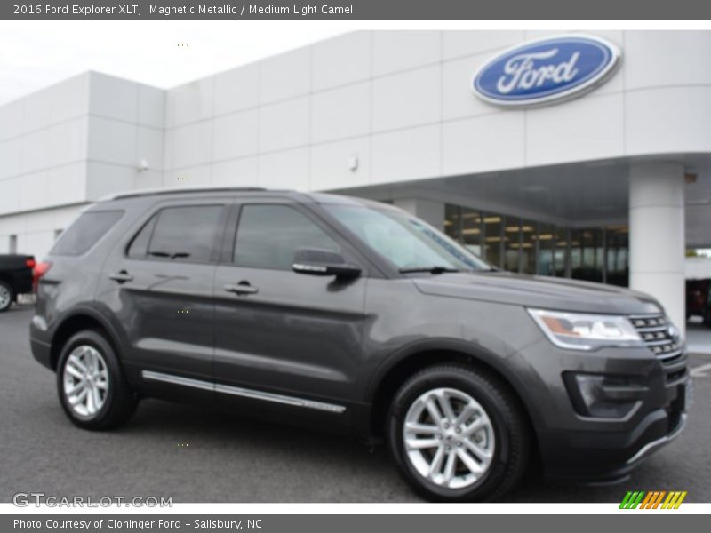 Magnetic Metallic / Medium Light Camel 2016 Ford Explorer XLT