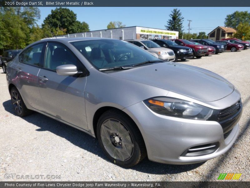 Billet Silver Metallic / Black 2016 Dodge Dart SE