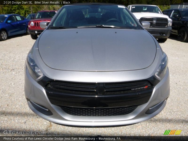 Billet Silver Metallic / Black 2016 Dodge Dart SE