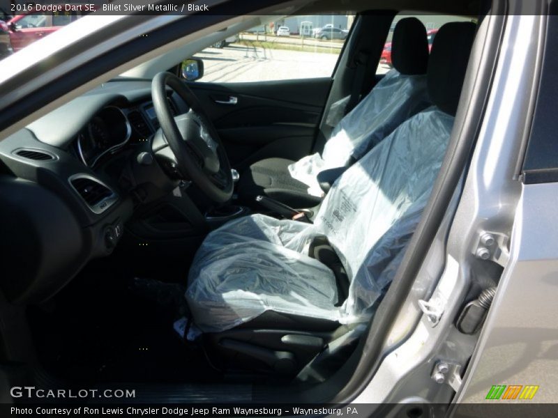 Billet Silver Metallic / Black 2016 Dodge Dart SE