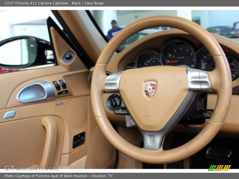Black / Sand Beige 2007 Porsche 911 Carrera Cabriolet