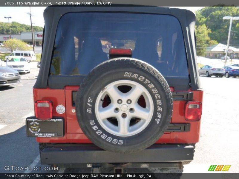 Impact Orange / Dark Slate Gray 2006 Jeep Wrangler X 4x4