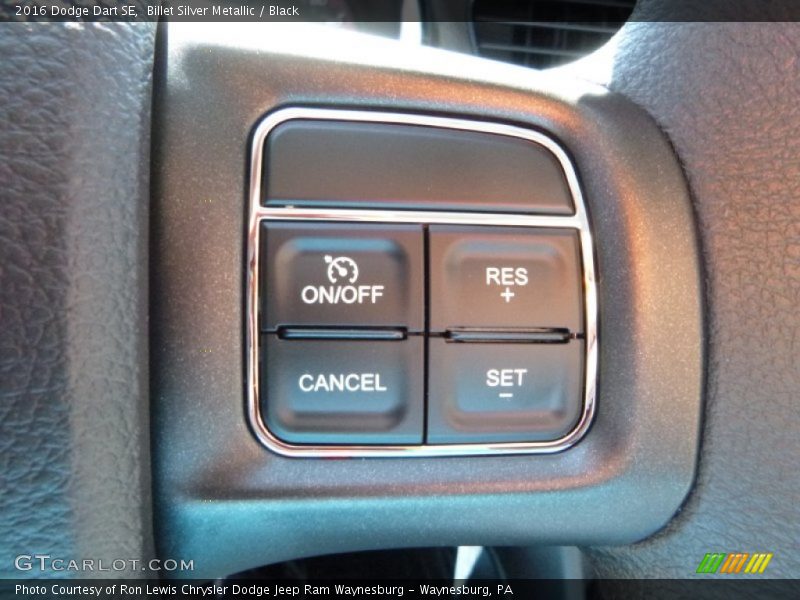Billet Silver Metallic / Black 2016 Dodge Dart SE