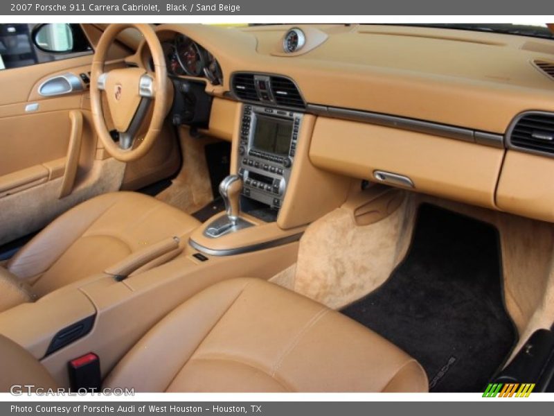 Black / Sand Beige 2007 Porsche 911 Carrera Cabriolet
