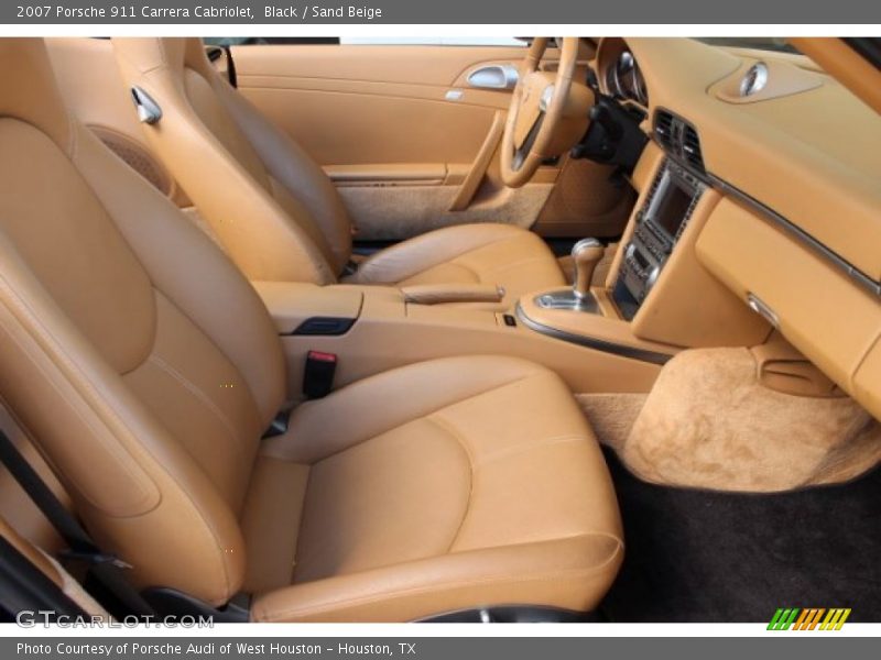 Black / Sand Beige 2007 Porsche 911 Carrera Cabriolet