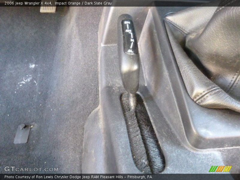 Impact Orange / Dark Slate Gray 2006 Jeep Wrangler X 4x4
