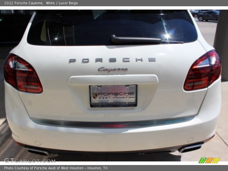 White / Luxor Beige 2012 Porsche Cayenne