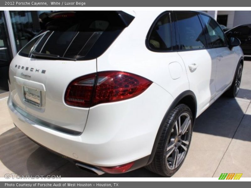 White / Luxor Beige 2012 Porsche Cayenne