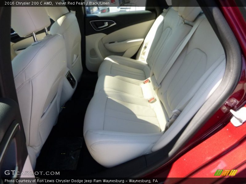 Velvet Red Pearl / Black/Linen 2016 Chrysler 200 C AWD