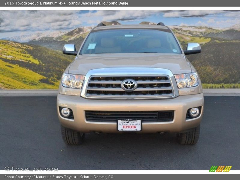 Sandy Beach Metallic / Sand Beige 2016 Toyota Sequoia Platinum 4x4