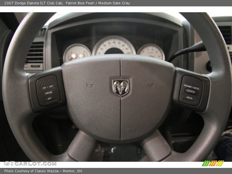 Patriot Blue Pearl / Medium Slate Gray 2007 Dodge Dakota SLT Club Cab