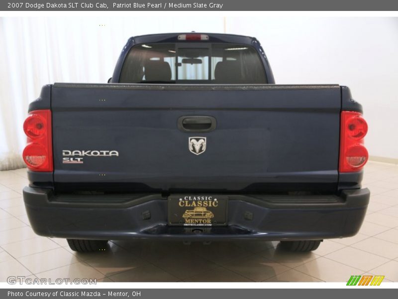 Patriot Blue Pearl / Medium Slate Gray 2007 Dodge Dakota SLT Club Cab