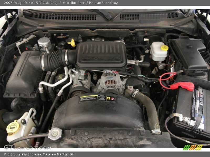 Patriot Blue Pearl / Medium Slate Gray 2007 Dodge Dakota SLT Club Cab