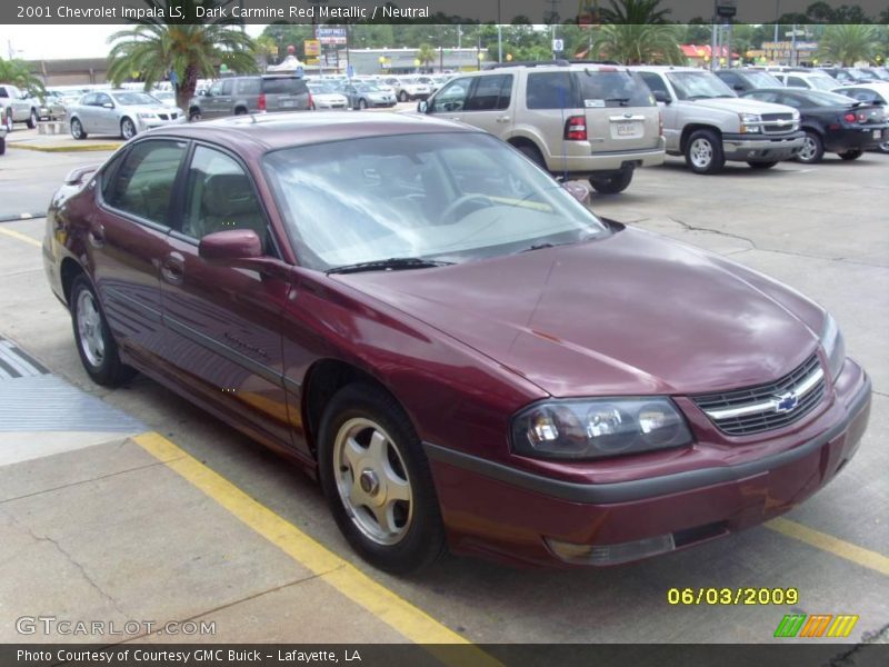 Dark Carmine Red Metallic / Neutral 2001 Chevrolet Impala LS