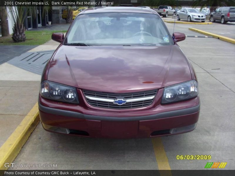Dark Carmine Red Metallic / Neutral 2001 Chevrolet Impala LS