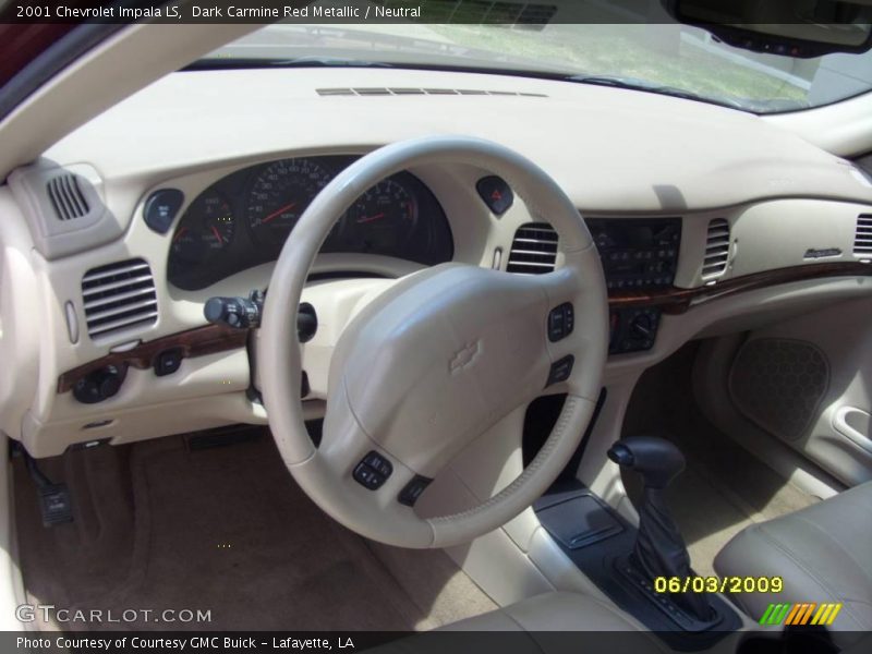 Dark Carmine Red Metallic / Neutral 2001 Chevrolet Impala LS