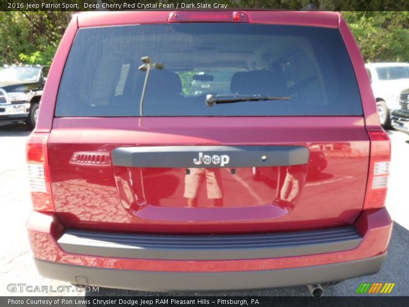 Deep Cherry Red Crystal Pearl / Dark Slate Gray 2016 Jeep Patriot Sport