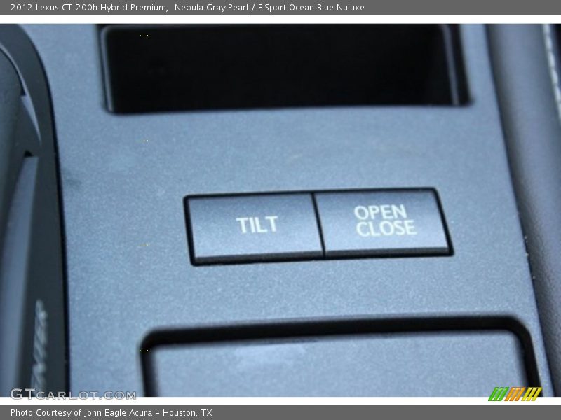 Nebula Gray Pearl / F Sport Ocean Blue Nuluxe 2012 Lexus CT 200h Hybrid Premium