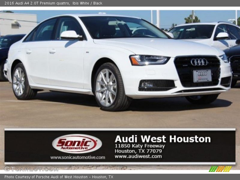 Ibis White / Black 2016 Audi A4 2.0T Premium quattro