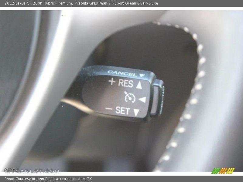 Nebula Gray Pearl / F Sport Ocean Blue Nuluxe 2012 Lexus CT 200h Hybrid Premium