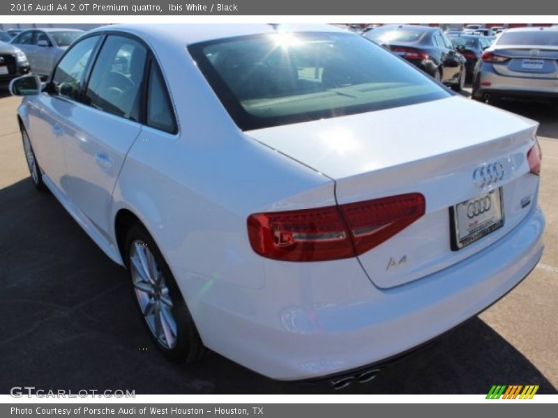 Ibis White / Black 2016 Audi A4 2.0T Premium quattro