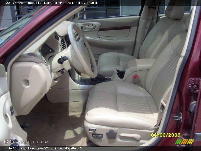 Dark Carmine Red Metallic / Neutral 2001 Chevrolet Impala LS